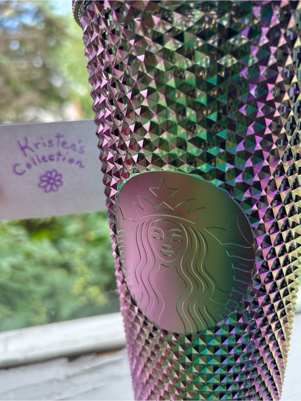 STARBUCKS Special Edition Oil Slick Iridescent Studded Tumbler